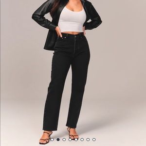 Abercrombie Curve Love High Rise Dad Jean, 27